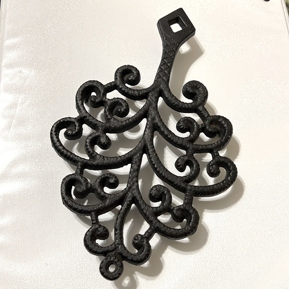 1951 Vintage JZH “Family Tree” - Cast Iron Trivet Decorative Wall Hanging - Picture 6 of 10